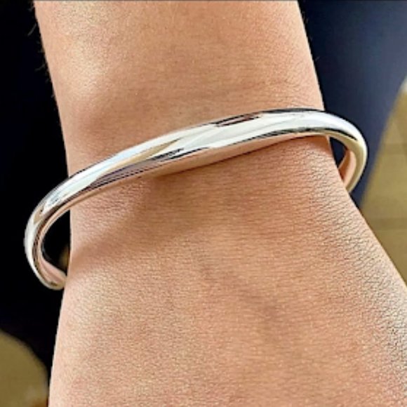 Stampd Jewelry - STERLING SILVER IRREGULAR BANGLE BRACELET